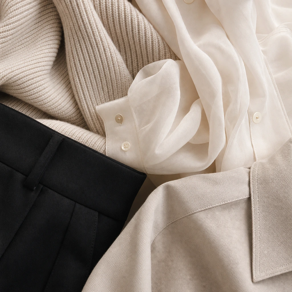 No-face close-up image of premium apparel textures for lprofitshop