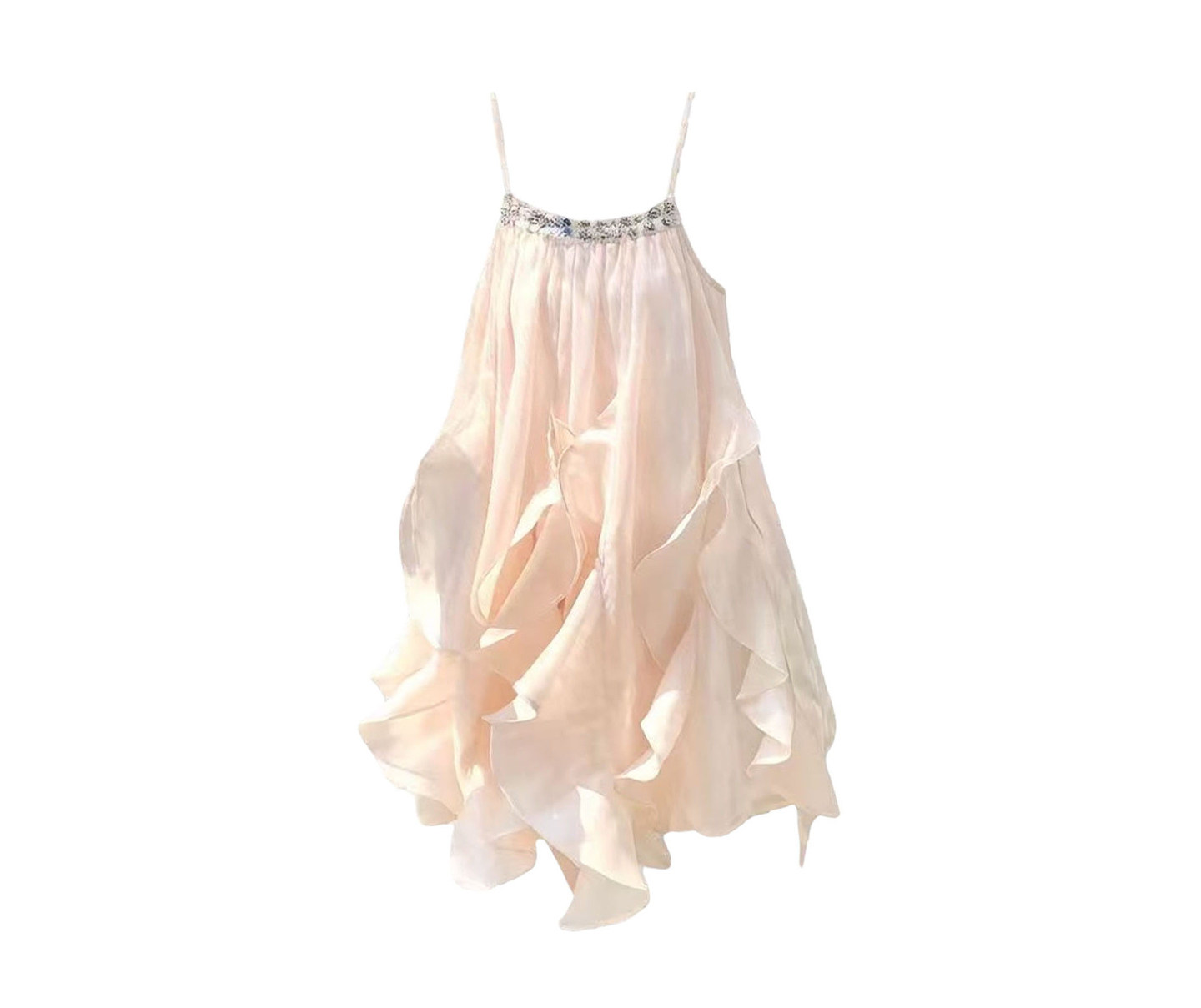 Luminous Satin Holiday Dress