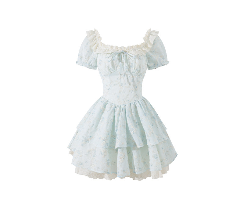 Rosebud Puff Sleeve Dress thumbnail 2