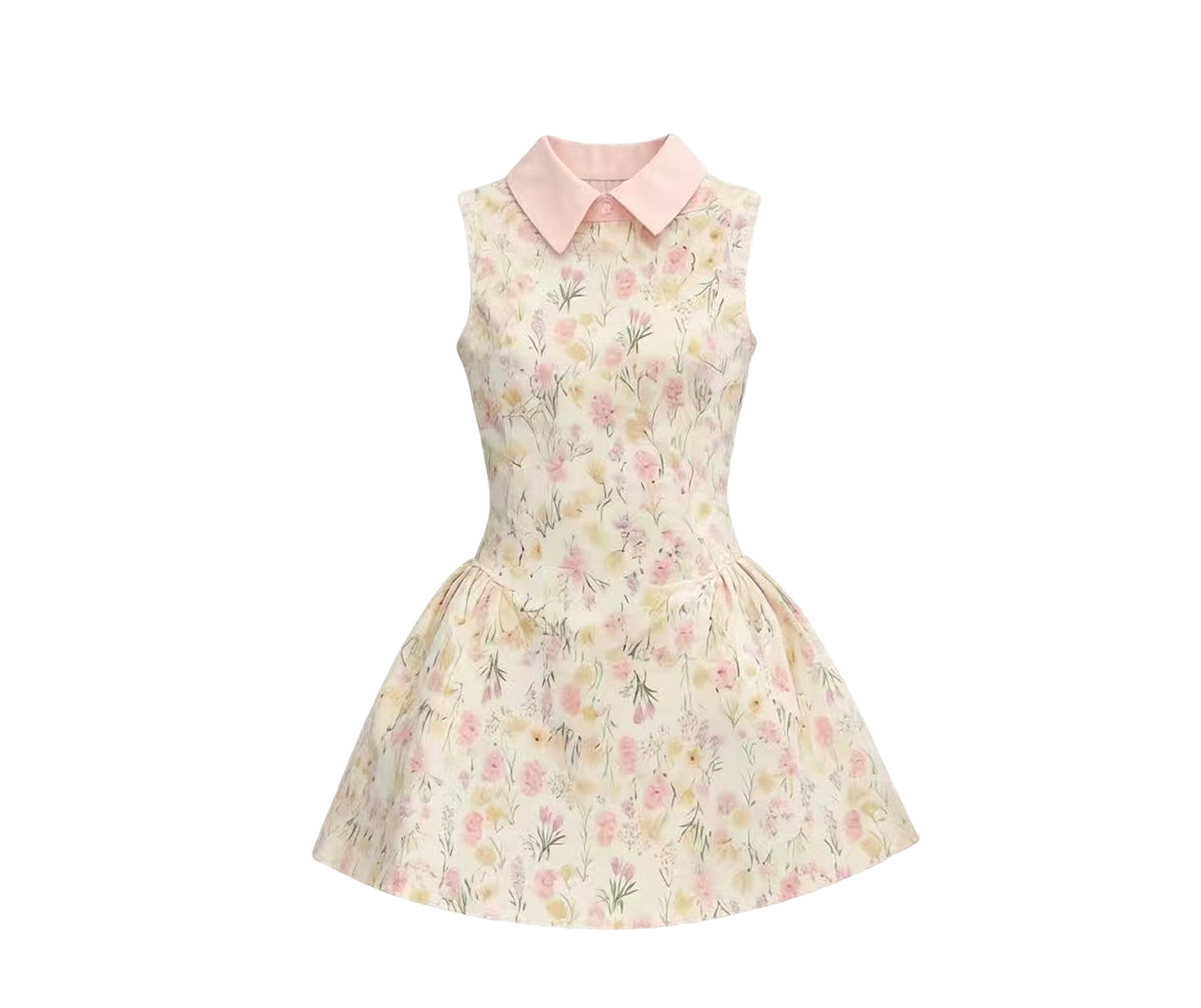 Seaside Floral A-Line Dress