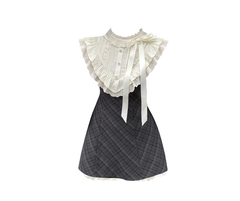 Tea Room Paneled Mini Dress