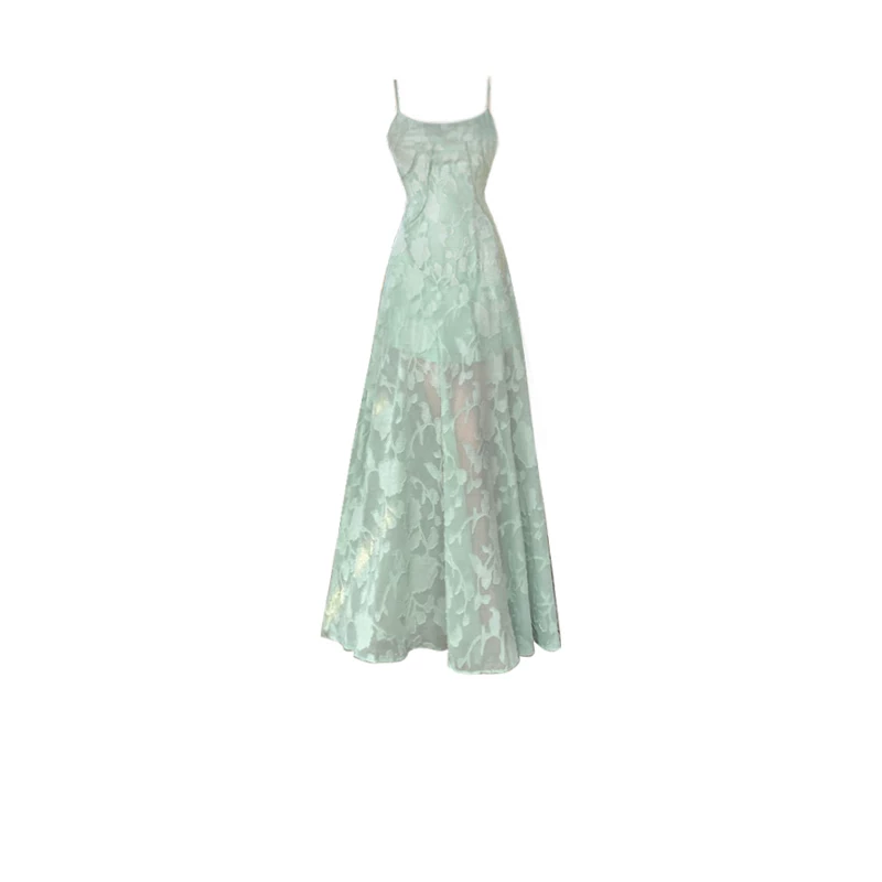 Mint Lace Resort Gown