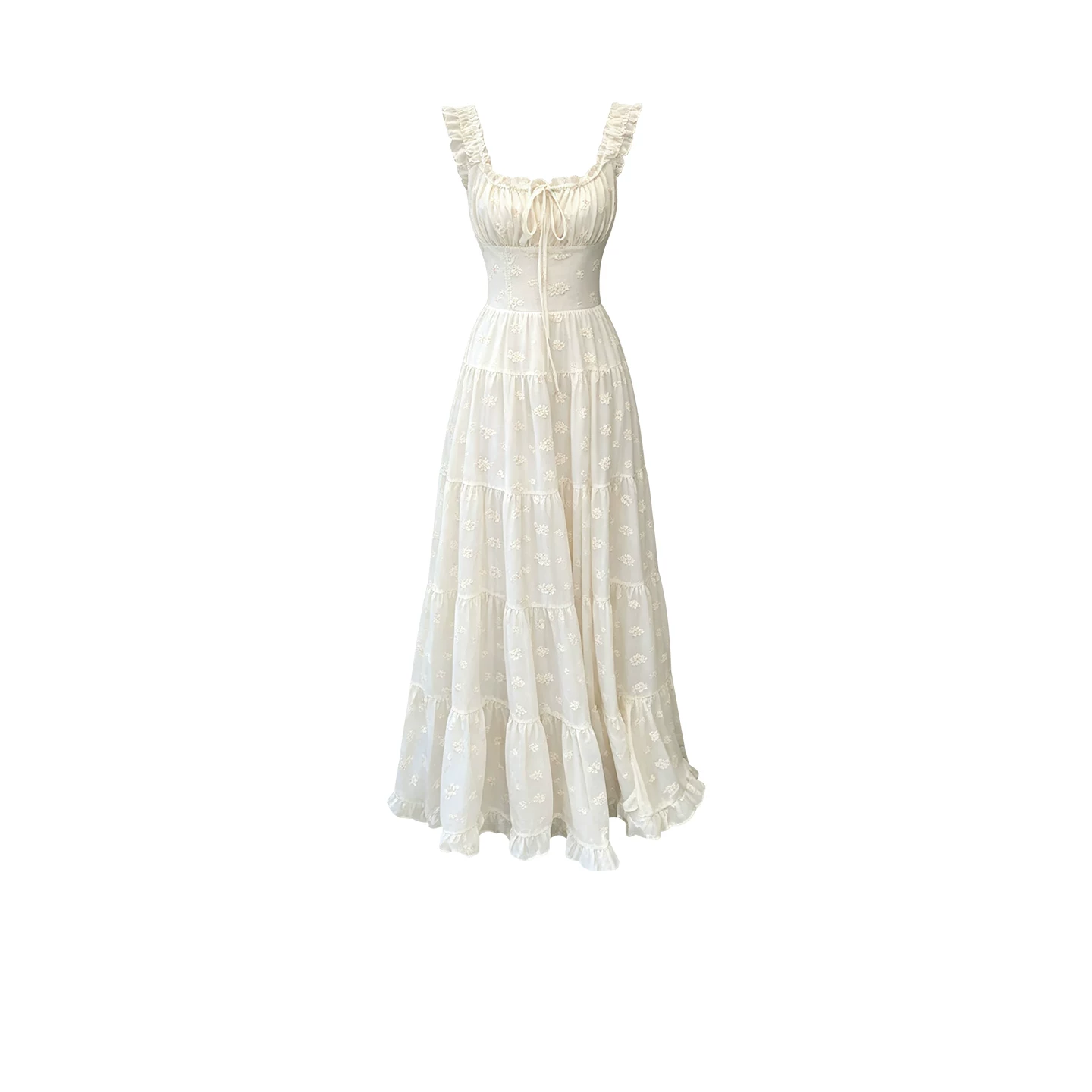 Monaco Ivory Lace Gown