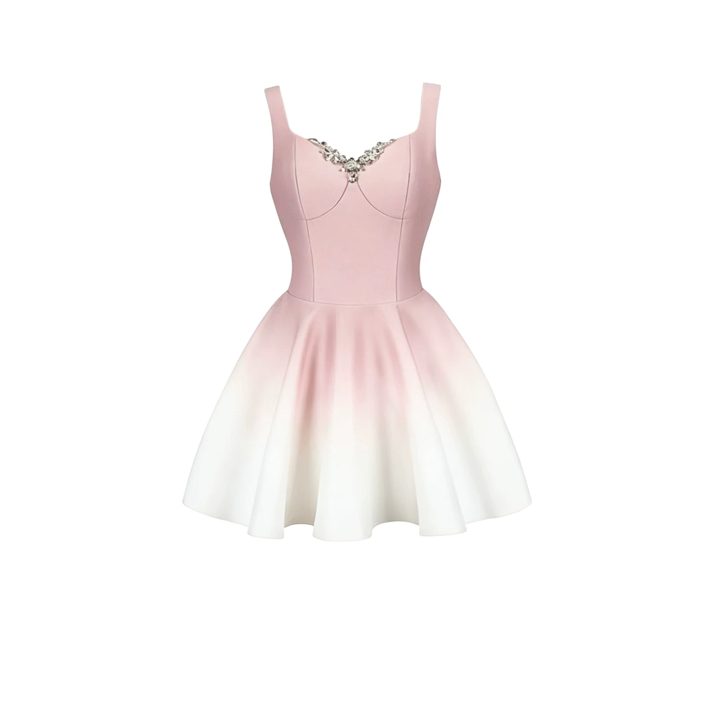 Pink Gradient Jewel Dress