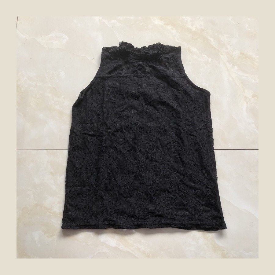 Classic Lace Textured Chiffon Blouse product image thumbnail 3
