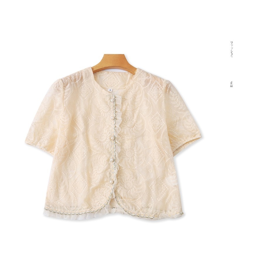 Clean Textured Chiffon Blouse product image thumbnail 3