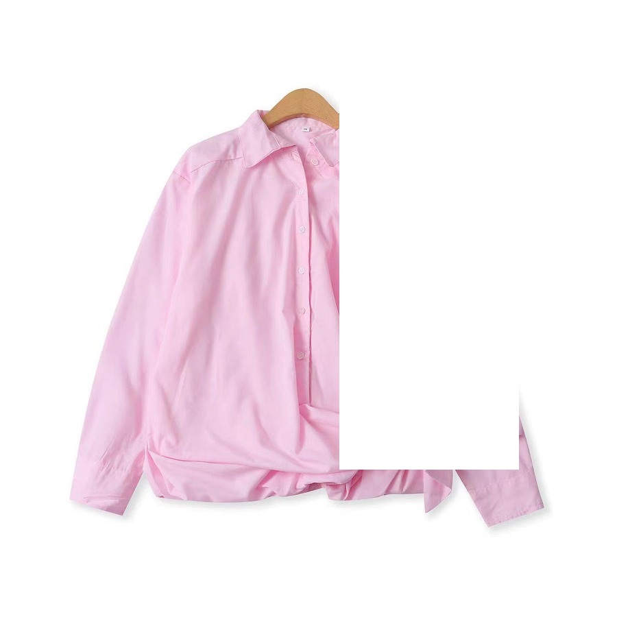 Sleek Collared Relaxed Shirt Top product image thumbnail 3