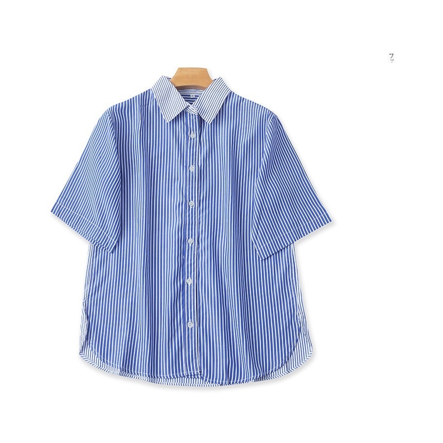 Soft Striped Relaxed Shirt Top product image