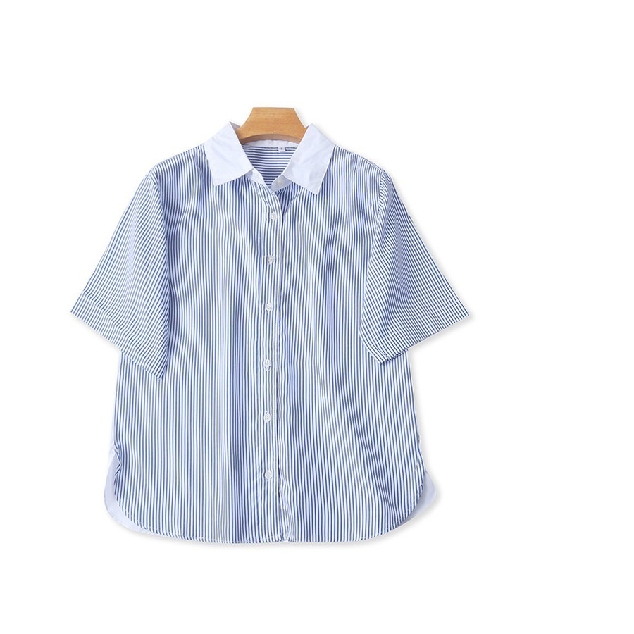 Soft Striped Relaxed Shirt Top product image thumbnail 2